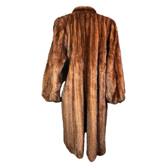 VINTAGE GLAM  PUFF SLEEVE MINK FUR FULL LENGTH POCKETS - Picture 6 of 12
